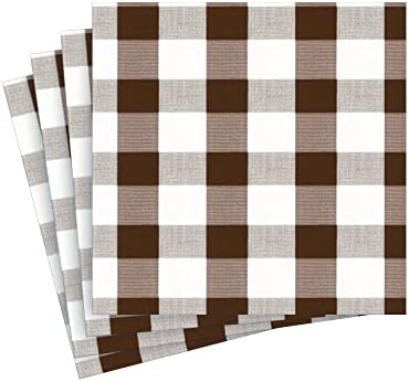 מפיות מגבת אורח נייר קספרי ג ' ינגהם בשוקולד, ארבע חבילות של 15