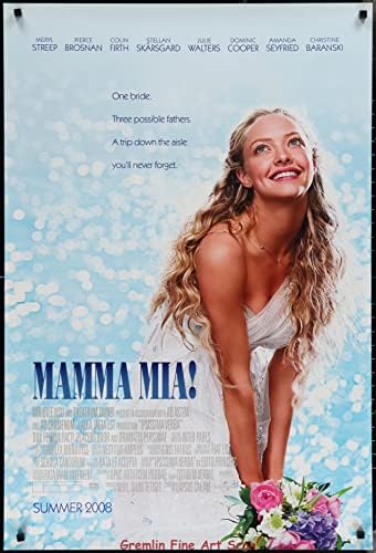 מאמה מיה! שחרור תיאטרלי מקורי פוסטר סרט אחד של סרט 2008 - מוזיקה מאת ABBA