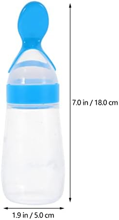 2 יחידות תינוק סיליקון האכלת בקבוק תינוק מזון מזין עצמי האכלת תינוק מזון מתקן מחלק בקבוק עבור תינוקות פעוט 125 מ