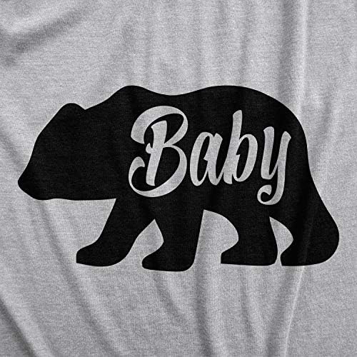 דוב תינוקות חולצות תינוקות מצחיקות ילדה חמודה ילדה יילוד מטפס לבגדת גוף משפחתית