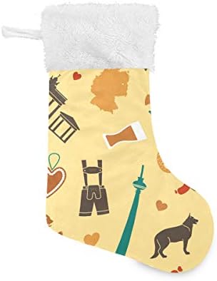 סמלי פימילאגו של גרמניה גרבי חג המולד 1 חבילה 17.7 , תלויים גרביים לקישוט חג המולד