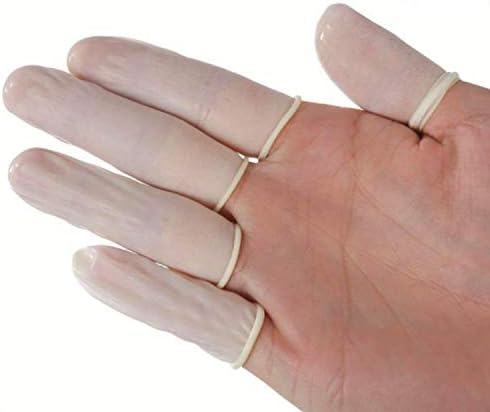 גדול לטקס מיטות אצבע אנטי סטטי גומי אצבע מגן עריסות אצבע לתיקון אלקטרוני, בעבודת יד להחיל, 444 יחידות