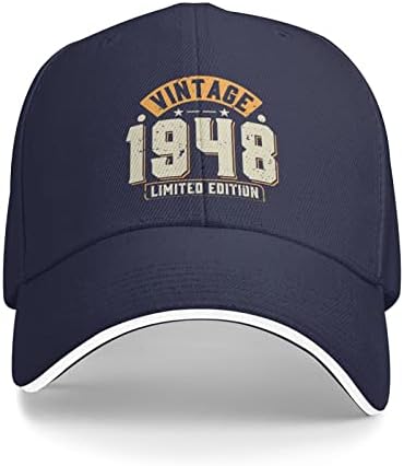 בציר 1948 מהדורה מוגבלת כובעי 75 יום הולדת מתנה 75 שנים בייסבול כובע לנשים