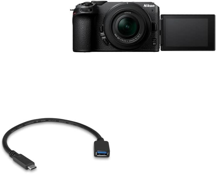 כבל BoxWave תואם ל- Nikon Z30 - מתאם הרחבת USB, הוסף חומרה מחוברת USB לטלפון שלך עבור Nikon Z30, Nikon Z30, Z7, Z6