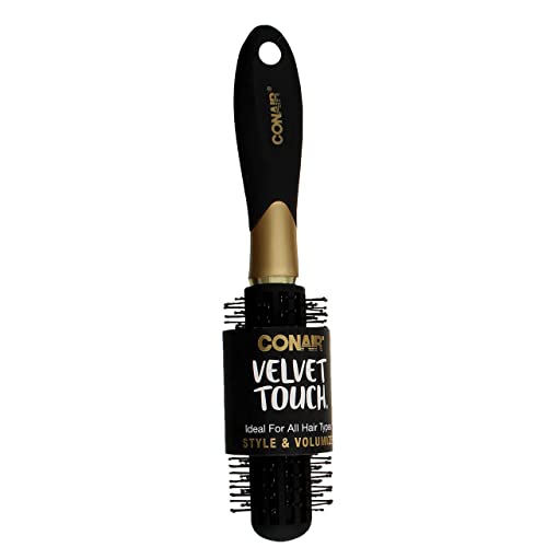 Conair Velvet Touch מברשת שיער עגולה, חבילת צבעים שונים של 2 של 2
