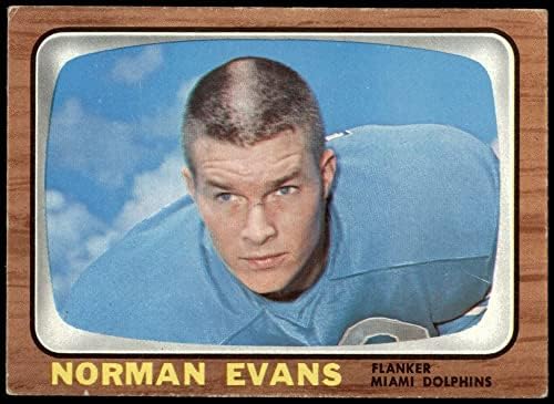 1966 Topps 77 Norm Evans Miami Dolphins VG/Ex Dolphins TCU