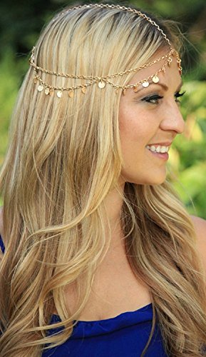 אופנה להתנדנד שכבות שיער שרשרת תכשיטי חתונה נוכריות פסטיבל תליון שיער אביזרי עבור נשים ובנות