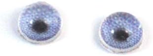 4 ממ זעיר טבעי כחול זכוכית אנושית עיניים זוגות קטנות שטוחות על פסול צעצועים פולימרים חרסית בובת אמנות או תכשיטים