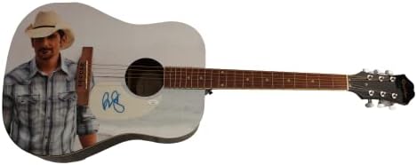 בראד פייזלי חתם על חתימה בגודל מלא מותאם אישית יחיד במינו 1/1 גיבסון אפיפון גיטרה אקוסטית א. א. א. עם אימות ג 'יימס