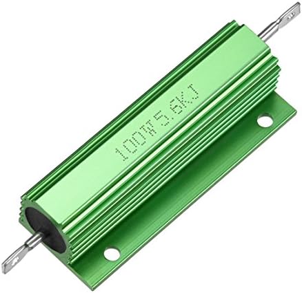 uxcell® אלומיניום נגן נגן 100W 5.6K אוהם ירוק ירוק לממיר החלפת LED 100W 5.6krj