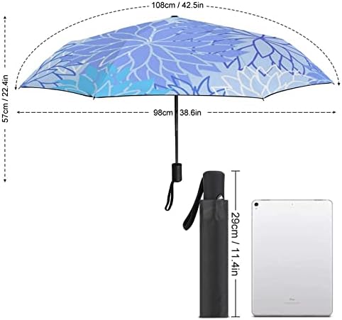 קאמו דליה 3 קפלים מטריית נסיעות נגד אולטרה סגול מטריות אטומות לרוח מטרייה פתוחה אוטומטית אופנתית