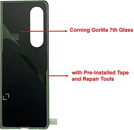 ULK Z קיפול 3 חזרה החלפת זכוכית מותקן מראש הקלטת עבור Samsung Galaxy ZFold 3 5G גרסה Z Fold3 5G בחזרה זכוכית דיור לכסות