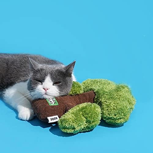 OALLK Catnip צעצוע ריפוי עצמי חתלתול טוחנת קניט מקל חתול משחק חיות מחמד ציוד לחתול קטיפה לעיסת צעצועים לחתולים