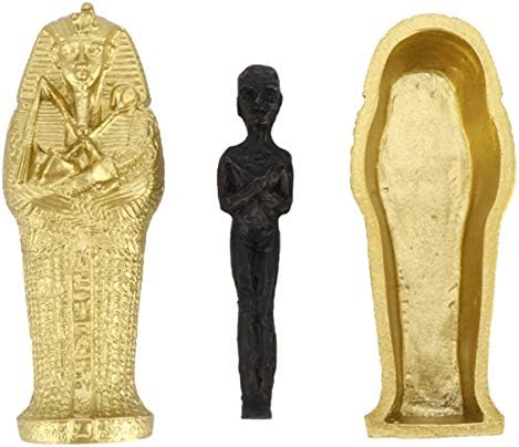 Hemoton Sarcophagus Box Coxing King Tutankhamun פרעה סרקופג ארון קבורה עם פסלון אמא סט מצבה פסל היסטורי תפאורה