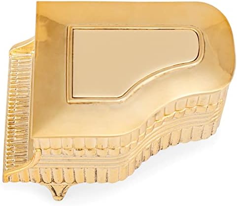 טון זהב של האלו זהב גרנד פסנתר בצורת מוסיקה מוסיקה קופסת תכשיטים