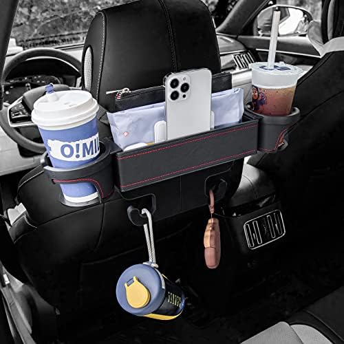 UILB TESLA 2 כוס מחזיק מכונית אחורית מושב אחורי שני מחזיק כוס גדול, אורגינזר מושב אחורי, מחזיק כוס צד עם שני מחזיק כוס, מיקום