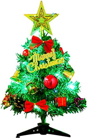 עץ ביתי עליון 30 סמ קישוט LED מיני מסיבת מתנה לחג המולד שולחן חג המולד קישוט ותלוי 76 קישוטי קישודים לעץ חג המולד