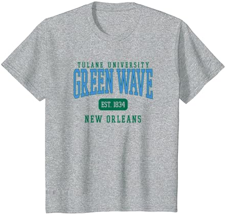 אוניברסיטת טוליין ירוק גל אסט. חולצת טריקו תאריך