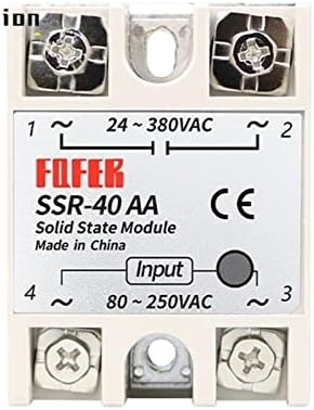 Excei 1PCS 10A 25A 40A 60A AC-AC שלב יחיד ממסר מצב מוצק AC SSR SSR-10AA SSR-25AA SSR-40AA SSR-60AA 80-250VAC
