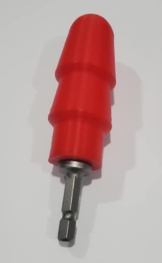 מתאם סגנון Vac-U-Lock למברג חשמל או לקדוח תלת מימד מודפס.
