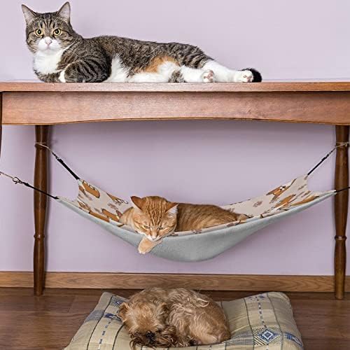 חתול ערסל ורוד קורגי חתול מיטת כלוב חלון מוט תליית שטח חיסכון עבור חיות מחמד קטנות 16.9 איקס 13