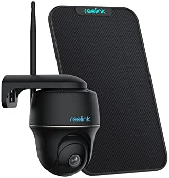 REOLINK 2K מצלמות אבטחה מערכת אלחוטית חיצונית, 360 ° View Pan Tilt Solar Cam עם WiFi 2.4/5GHz, גילוי אדם/רכב חכם,