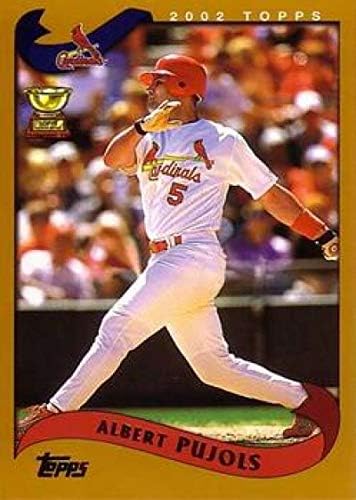 2002 Topps 160 Albert Pujols Err NM-M St. Louis Cardinals Baseball