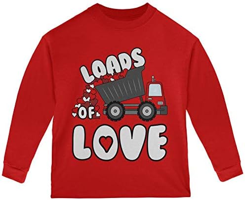 המשאית של חג האהבה המון פעוטות פעוטות חולצת שרוול ארוך