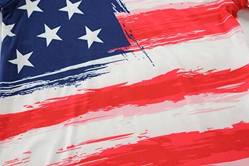 בנים פעוטות 4 ביולי חולצות טפלים אמריקאים דגל אמריקה לילדים יום העצמאות