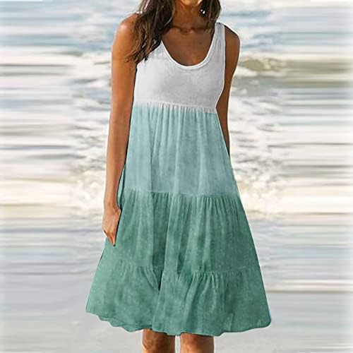 תלבושות לחופשת פרגרין לנשים, קיץ לנשים שמלת חוף עם שרוולים ללא שרוולים.