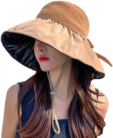 גזרת גזרת רחבה קשת כובעי דיג קשת כובעי דלי משחלים נשים מתקפלות כובע חוף כובע שמש כובע 50+