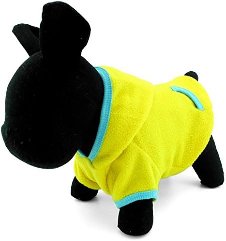 רנפי חיות מחמד בגדי כלב נים לכלבים חתולים ריק צמר סווטשירט גור מגשר ספורט סגנון צהוב