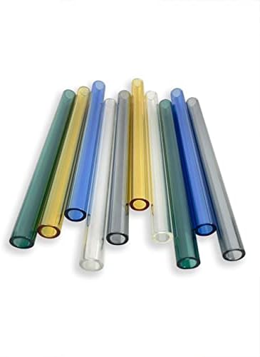 PQAPGT אפור 4 אינץ 'ארוך 10 חתיכות זכוכית בורוסיליקט צינורות נושבים 12 ממ OD 2 ממ צינורות קיר עבה ליישומים שונים