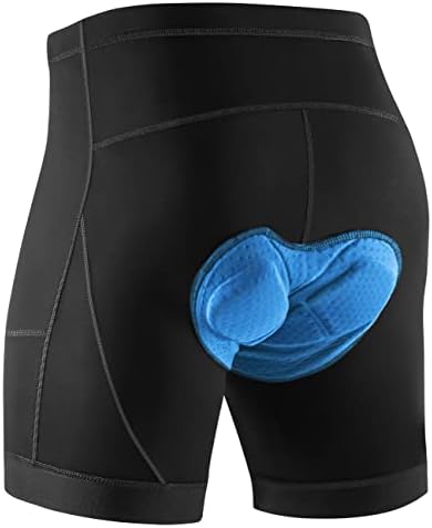 מכנסי אופניים מרופדים של היתוגה לגברים עם מכנסי אופני הרים לכיסים לגברים עם ריפוד 4D, מכנסי רכיבה על אופניים