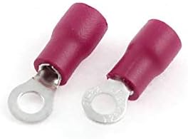 200 יחידות טבעת לשון מראש מבודד מסופים מחבר אדום עבור אוג 22-16 כבל(טרמינלס אייסלאדוס קודם כל 200 פייזות, רוג ' ו