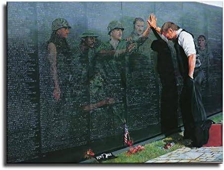 לי טטר של השתקפויות תמונות צבאי וייטנאם ותיקי זיכרון קיר אמנות הדפסת חדר זיכרון קישוט