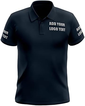 מותאם אישית פולו חולצות לגברים אישית עיצוב משלך טקסט לוגו שם רקום הדפסת צווארון יבש כושר גולף חולצה מתנות