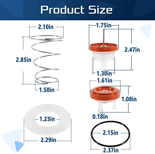 ערכת תיקון מפסק ואקום לחץ 720A, מתאימה לגודל 1/2 אינץ ', 3/4 אינץ' ו -1 אינץ '