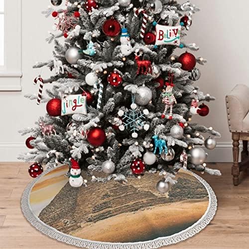 חצאית עץ חג המולד 48 - פירמידה מצרית נהדרת חצאית עץ מודפסת עם קישוט עץ עץ חג המולד לחג חג המולד