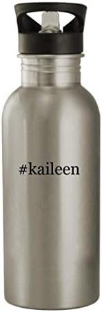 מתנות Knick Knack Kaileen - בקבוק מים מפלדת אל חלד 20oz, כסף