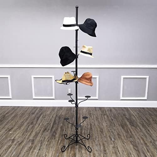 מתקן מציג 5-שכבות 15 כובע מסתובב כובע תצוגת מתלה משלוח עומד בארה 'ב פאה מתלה מתכת רצפת מתלה עבור כובעים, פאות & מגבר;