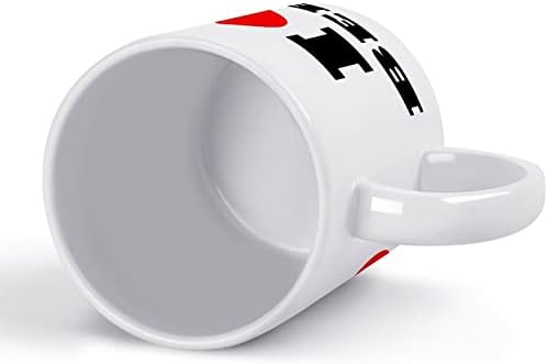 אני לב בירה הדפסת ספל קפה כוס קרמיקה תה כוס מצחיק מתנה עם לוגו עיצוב עבור משרד בית נשים גברים-11 עוז לבן