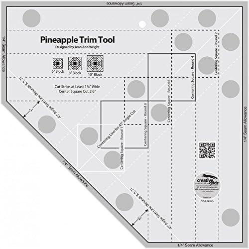 חבילה של רשת יצירתית - כלי לקצץ אננס, כלי אננס קיצוץ מיני עם ספר 64 עמודים משחק אננס מאת ז'אן אן רייט