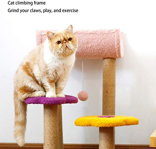 מגדל חתולים יציבות מצוינת קל להרכבה טבעית של סיסל קנבוס קנב