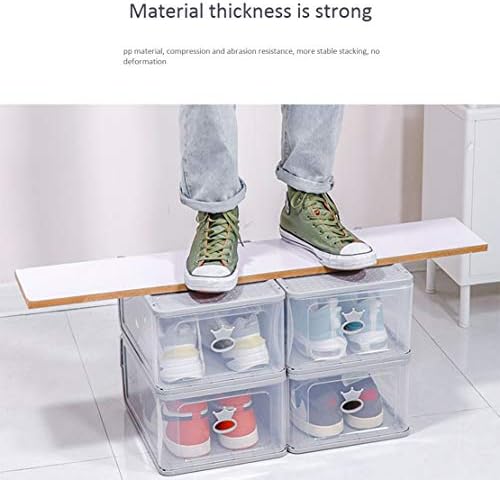 LIANG PLASTIC PLASTIC SHORE תיבת נעליים תיבת אחסון מגירות ניתן לערימה ניתן להשתמש באחסון נעלי עור נעלי עור גבוהות נעליים