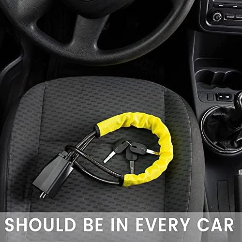 נעילת חגורת הבטיחות נעילה של זנטו - מכשיר אבטחה נגד גניבה למניעת גניבת רכב - התאמה אוניברסלית לרוב מכוניות רכב שטח רכב שטח -