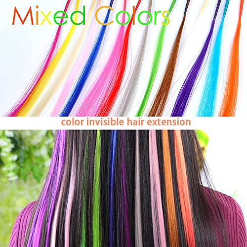 21 קשת שיער הרחבות ערכת 90-100 יחידות סינטטי בצבע אני-טיפ מקל שיער הרחבות נשים עם מיקרו חרוזים וו מחט לנשים ילדים