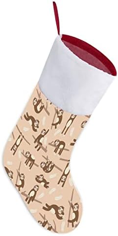 גרב חג המולד מצחיק גרבי חג המולד עץ עץ אח תלייה גרביים עם קישוט שרוול קצר לפלאש למסיבת חג ביתי