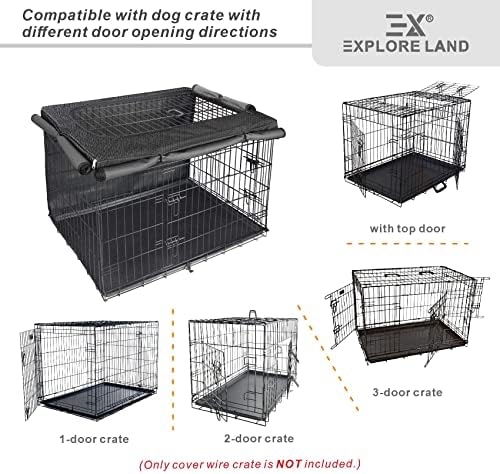 חקור כיסוי ארגז כלב אדמה לכלוב תיל בגודל 48 אינץ