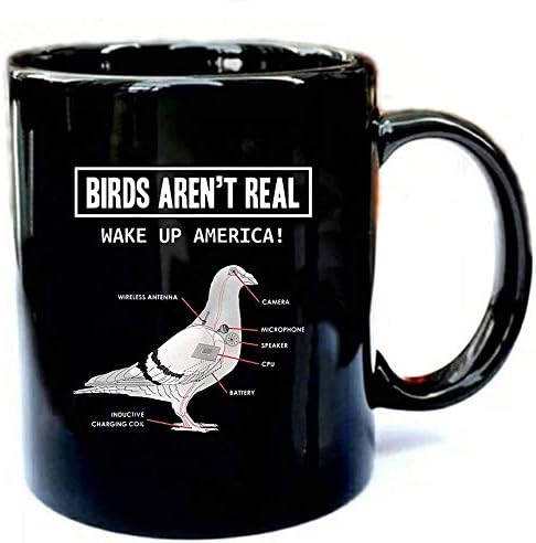 ציפורים לא אמיתי מצחיק שחור 11 עוז קרמיקה ספל קפה ספל